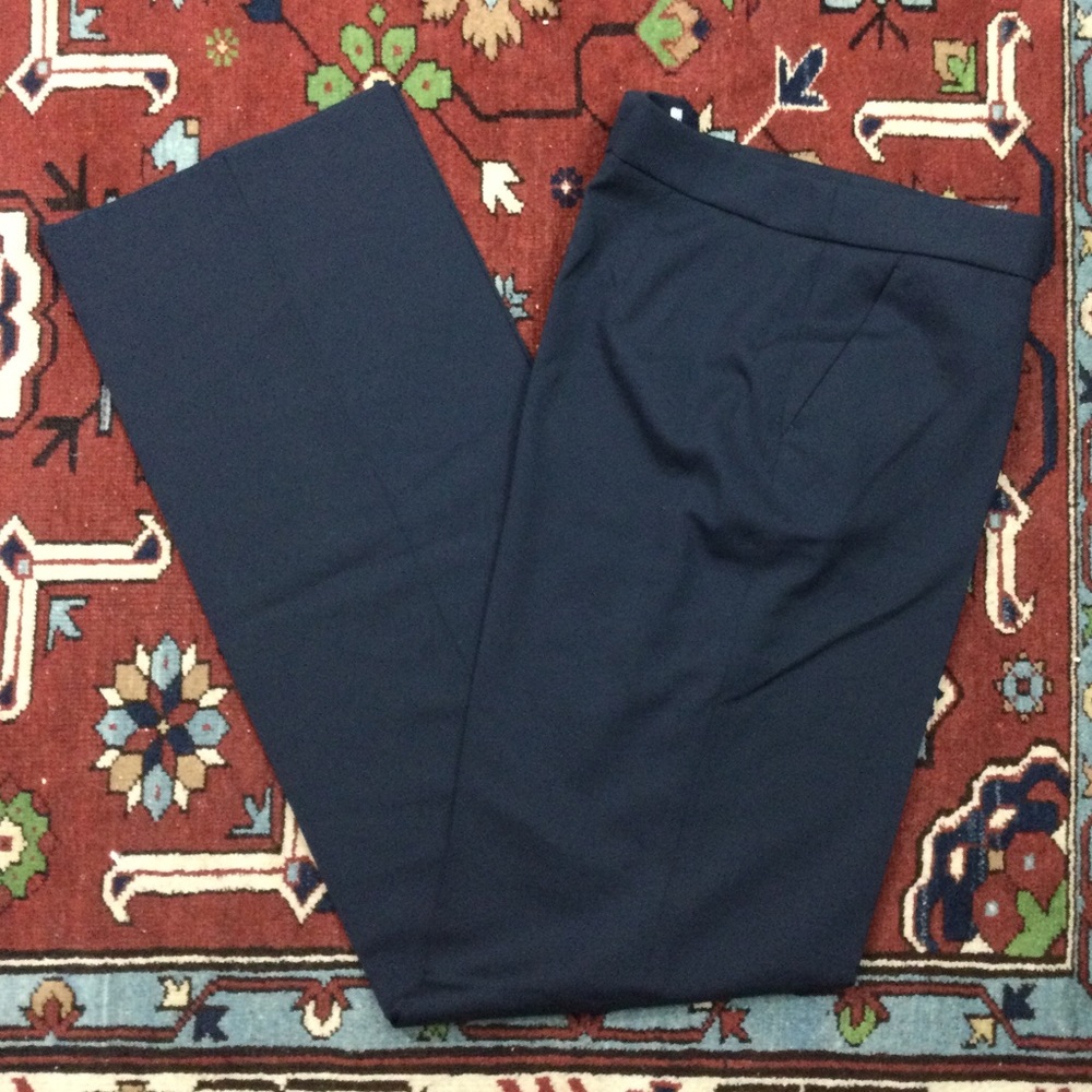 NWOT Armani Collezioni Navy Trousers